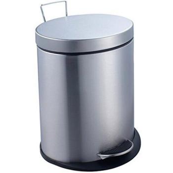 Laroom Papelera, Acero Inoxidable y PP Bucket, Metal