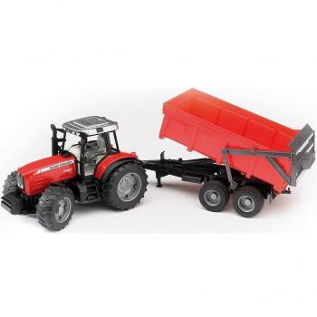 Bruder Massey Ferguson 7480 con Remolque