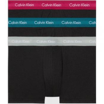 Calvin Klein Men's 3 Pair Low Rise Trunks - Assorted Colors (Grey, Chesapeake Bay, Jewel) - Size: Extra Large