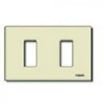 Placa 2 Orificios para Cajas Rectangulares Vimar Serie 8000 Color Marfil