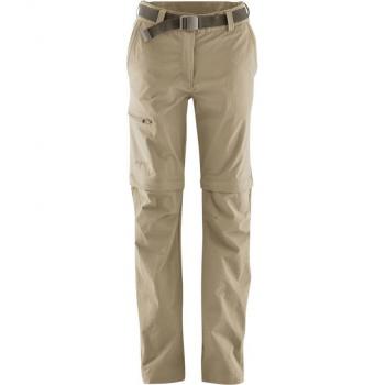 Maier Sports Nata Women's Convertible Hiking Pants with 3 Pockets, Regular Fit, Beige
