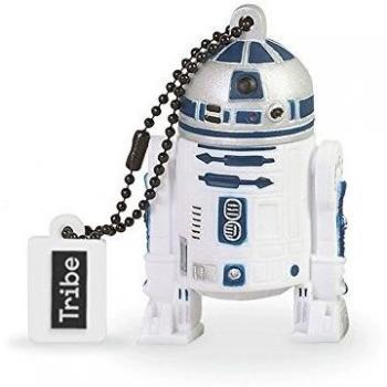 Tribe Disney Star Wars R2F2 - Memoria USB 2.0 de 16 GB Pendrive Flash Drive de goma con llavero, color blanco