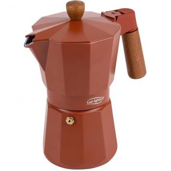 Cafetera Italiana San Ignacio 6 Tazas Marrón