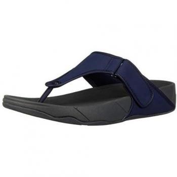 Fitflop TRAKK II Toe Post-Leather, Mocasines Hombre, Midnight Navy, 41 EU