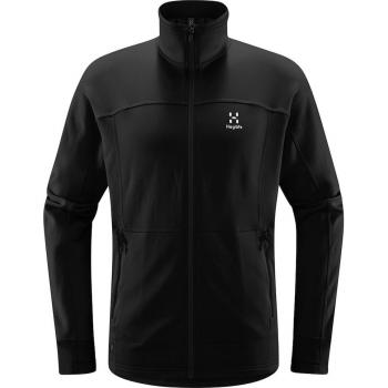 Haglöfs Betula Sudadera de Forro Polar para Hombre en Negro Intenso - Talla S
