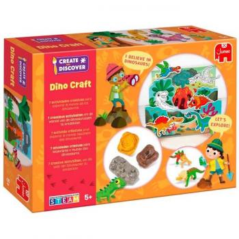 Juego de Creación y Descubrimiento de Dinosaurios - Incluye figuras de dinosaurios, herramientas para moldear, materiales para crear hábitats, guías educativas sobre especies prehistóricas, actividades interactivas y diseño personalizable