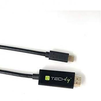 Cable Adaptador USB Tipo C a HDMI 4K, 2 m, Negro