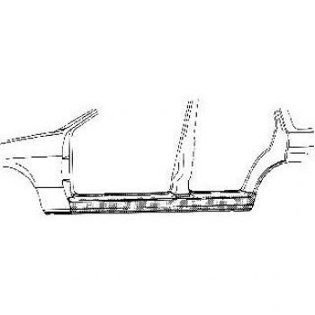 Chapa de acceso Van Wezel 3734104 - Tôle de réparation droit para vehículo