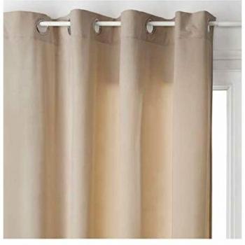 Cortina con Ojales 'Lilou' 140 x 260 cm Color Taupe