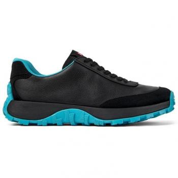 CAMPER Drift Trail VIBRAM - Men's Black Sneakers with Smooth Leather in Size 46 and 12