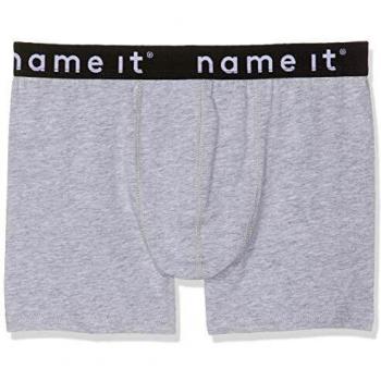 NAME IT Nkmboxer 2p Solid Grey Melange Noos, Bóxer para Niños, Gris, 134