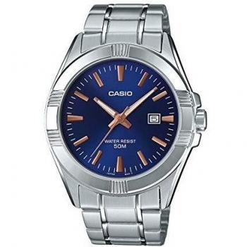 Casio MTP-1308D-2A Steel Analog Watch with Blue Dial