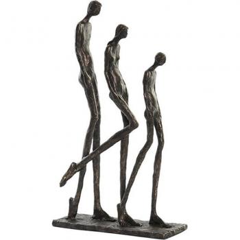 Figura decorativa de resina Familia unida - DKD Home Decor 23 x 8,5 x 39 cm Cobre