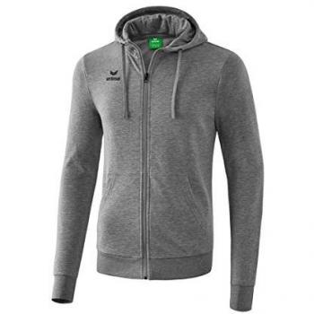 Erima Basic Junior Zip Hoodie Grey Marl 140 cm Unisex