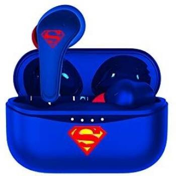 OTL Technologies - Auriculares inalámbricos Bluetooth V5.0 para niños Superman con Caja de Carga