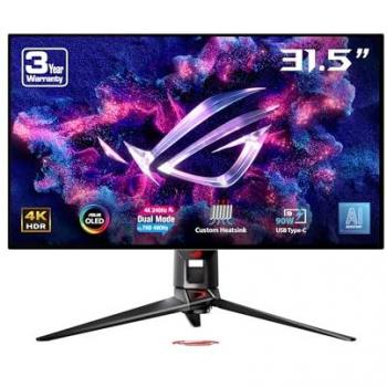 ASUS ROG Swift OLED PG32UCDP 32 WOLED UltraHD 4K 240Hz G-Sync Compatible USB-C Monitor Gaming 31.5 3840 x 2160 Pixeles Negro