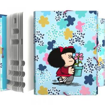 CARPETA CLASIFICADORA FORRADA SOLAPAS MAFALDA 24 LIVELY