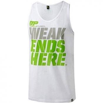Musclepharm Gráfico Hombres de Chaleco 437 - Blanco, x-Grande