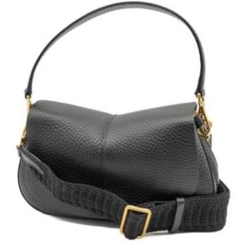 Gianni Chiarini Helena Round Black Leather Handbag for Women