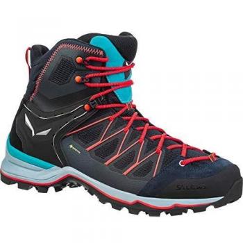 Salewa Women's MTN Trainer Lite Mid GTX Hiking Shoes - Premium Navy/Blue Fog, Size UK6/EU39