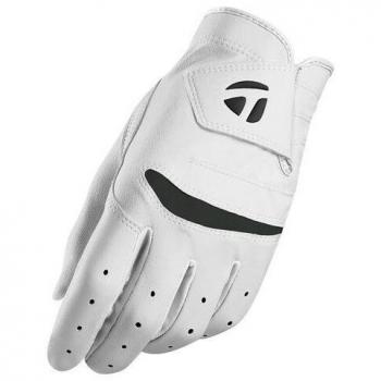 Guante de Golf TaylorMade Stratus Soft para Hombre, Mano Izquierda, Tamaño ML, Color Blanco