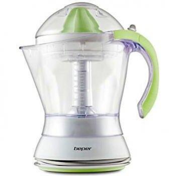 Beper 90.302B/GN Exprimidor electrónico, Capacidad de 1 l, Color, ABS, Blanco/Verde