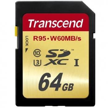 Transcend Ultimate SDXC Memory Card TS64GSDU3 - 64GB, Class 10, UHS-I, 64GB storage capacity