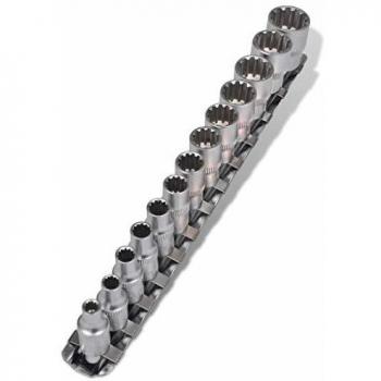 vidaXL Juego de Llave Vasos Ranuradas Zócalos Set de Herramientas 13 Piezas