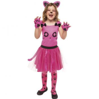 Rubie's Disfraz de Gatita Rosa en vestido para niña
