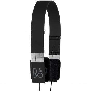 B&O PLAY by Bang & Olufsen Form 2i BO1641326 - Auriculares ligeros encima de la oreja con mando y micrófono en el cable, compatibles con iOS y Android, para Smartphones y tabletas, color negro