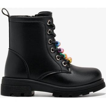 Botines de niña Conguitos Cosh305028 con cordones decorados y aros de colores
