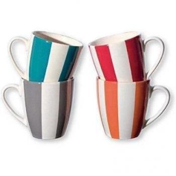 DIABOLO STRIPES-Estuche de 4 tazas 18cl