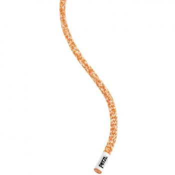 Cuerda de Escalada PETZL RAD LINE 6 MM 60M - Alta Resistencia, hiperestática, color naranja y blanco