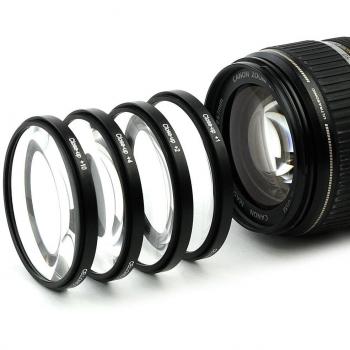 CELLONIC 4X Primer Plano Filtros Macro Filtro Compatible con Olympus EZ-M1250 EZ-1745 EM-3535 EM-P5020 EZ-M918
