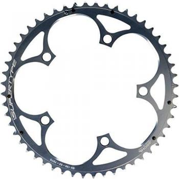 Miche PL13052AG-Plato para Bicicleta 130 mm, Color Plateado