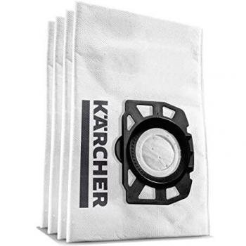 Kärcher 2.863-314.0 Bolsa de Filtro de Fieltro KFI 357, Triple Capa, Resistente, Robusta para Aspiradores en Seco y Húmedo WD y Lava-aspiradores SE, 4 unidades