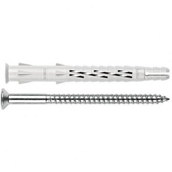 INDEX Fixing Systems T-NUX A - Pack de 50 tacos universales de alto rendimiento, cabeza avellanada