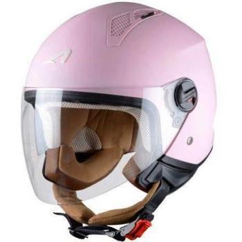 Astone Helmets - MINIJET monocolor - Casque jet - Casque jet urbain - Casque moto et scooter compact - Coque en polycarbonate - Flamingo XS