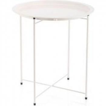 Mesa Auxiliar MOA Vinthera Acero Blanco Ø46,8X50,2 Cm