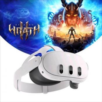 Meta Quest 3 Gafas de Realidad Virtual con montura para sujetar en la cabeza, 128GB, Pantalla integrada, Peso 515g, Colores Negro y Blanco