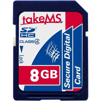 takeMS 8GB SDHC Card 8GB SDHC Class 4 memoria flash - Tarjeta de memoria