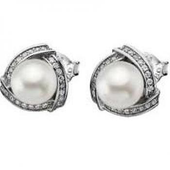 Pendientes Lotus Silver LP1928-4/1 Pearls de Plata con Circonitas para Mujer
