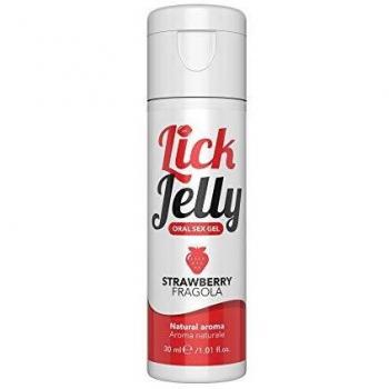 Lubricante comestible para sexo oral sabor fresa Lick Jelly 30ml Intimateline