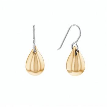 Pendientes de gota Sculptural de Calvin Klein en oro, modelo 1681338