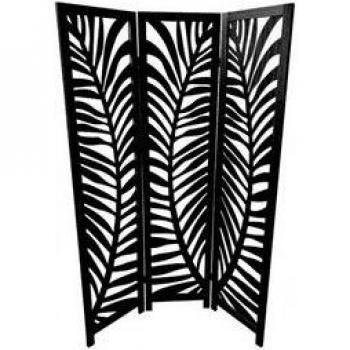 Biombo de Madera Ewa 7House Negro 170X120x2 cm