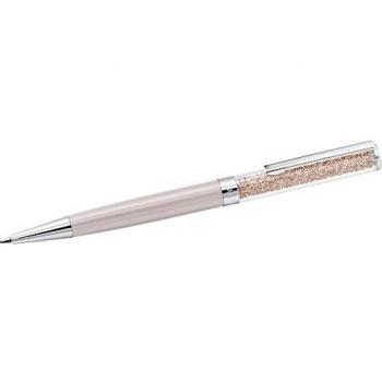 Swarovski Crystalline Ballpoint Pen, Black Ink in Rose Gold Coloured Casing, Crystal Design, from the
