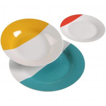 Versa Vajilla, Porcelana, Multicolor, Color