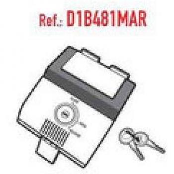 Shad D1B481MAR Recambio Sistema de Cierre de Baúl Sh48, Gris