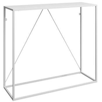 Mesa Consola 90 x 30 x 80 cm - Acero Blanco - Estilo Industrial - Práctica y Estética