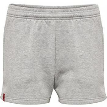 Hummel Pantalones Cortos Red Basic Sweat para niños, color rojo, tejido de sudadera, diseño básico, ajuste cómodo